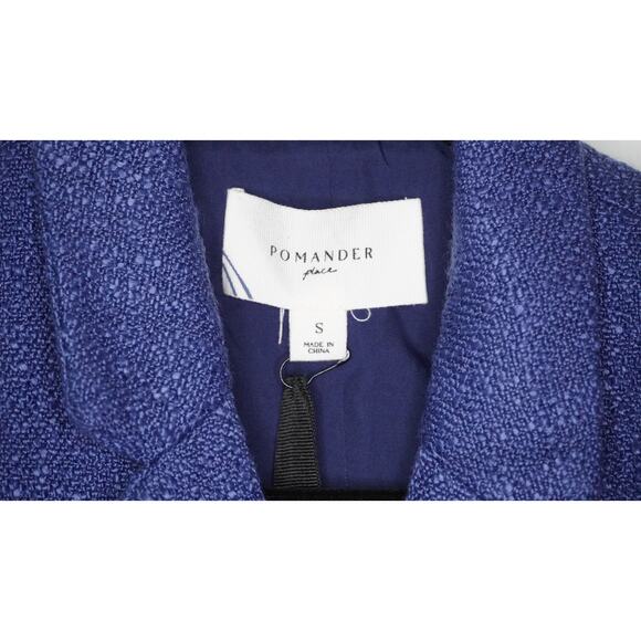 Tuckernuck Pomander Place Navy Tweed Campbell Romper Sz S - Picture 4 of 5